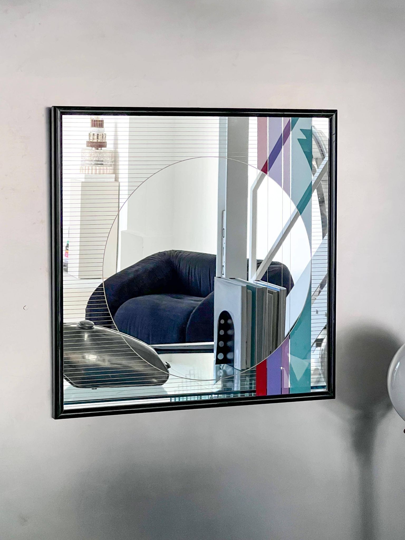 Art/Design Mirror by Eugenio Carmi for Acerbis 1980's