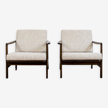 Pair of Restored B-7522 armchairs by Zenon Bączyk, 1960’s