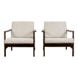 Paire de fauteuils B-7522 restaurés par Zenon Bączyk, années 1960