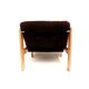 Vintage Brutalist 70s armchair with brown upholstery