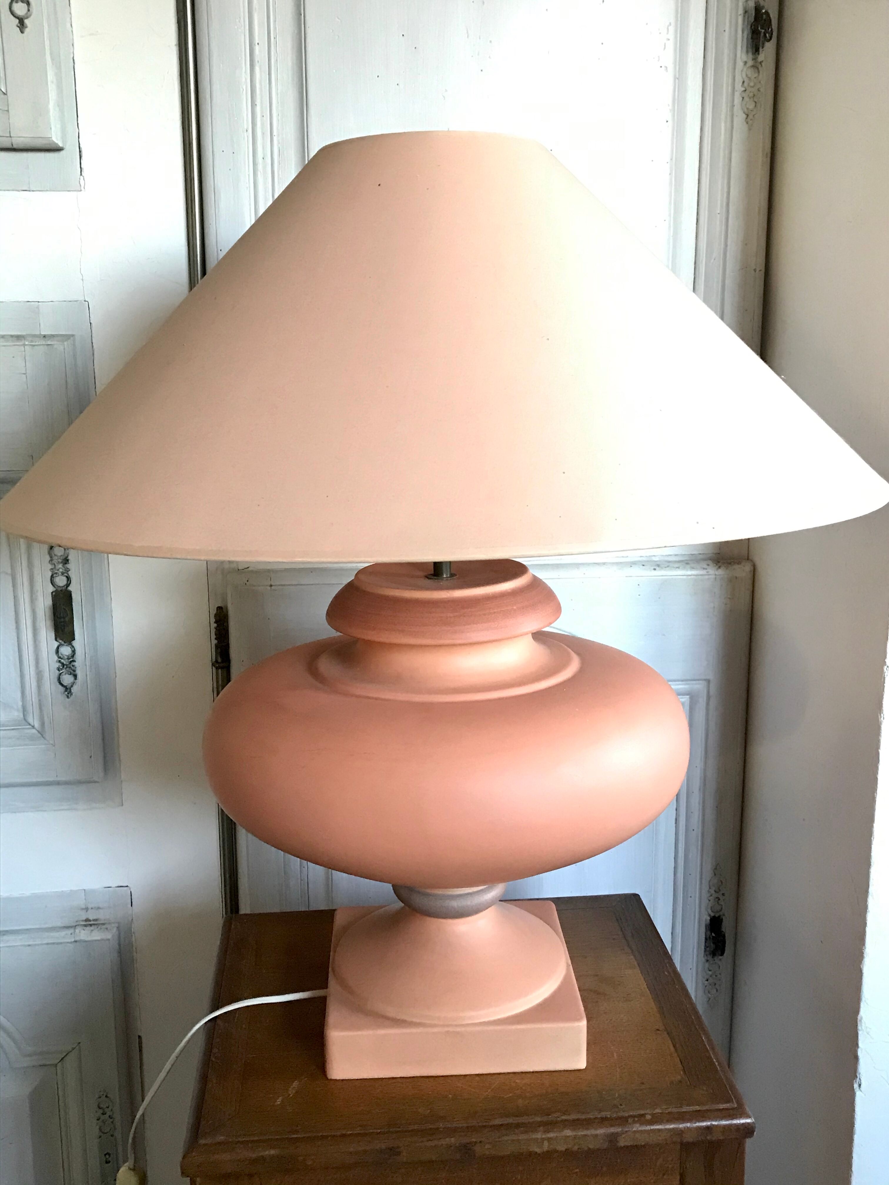 Pied de lampe en céramique