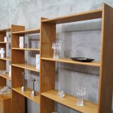 Scandinavian oak modular wall unit, 1960s