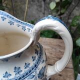 Set of pitcher and bowl U&C Sarreguemines Burgos