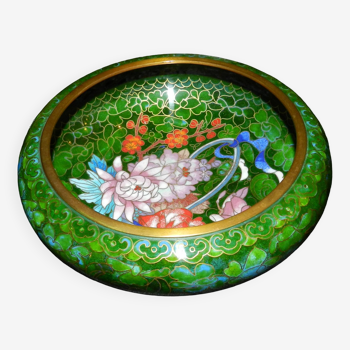 cloisonné bronze bowl