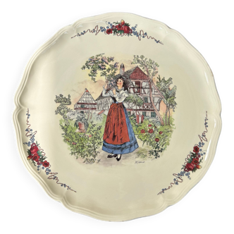 Earthenware pie dish from Sarreguemines