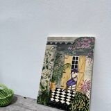 Native painting winter garden oil painting on canvas