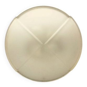 Postmodern glass ceiling lamp from Milan Iluminación, 1980s.