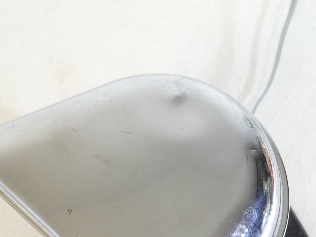 Art deco office lamp in chrome metal