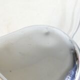 Art deco office lamp in chrome metal