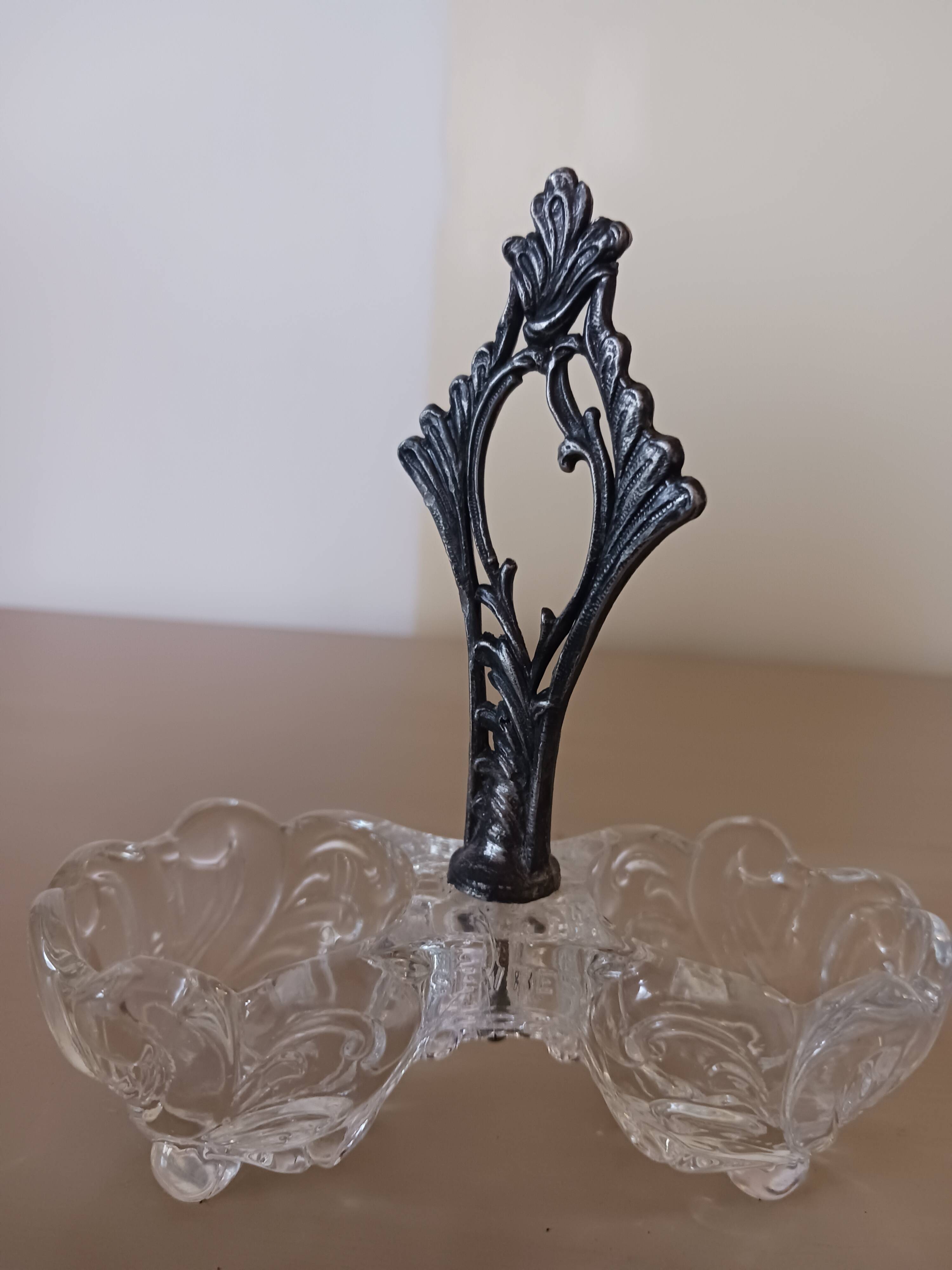 Sèvres crystal salt cellar.