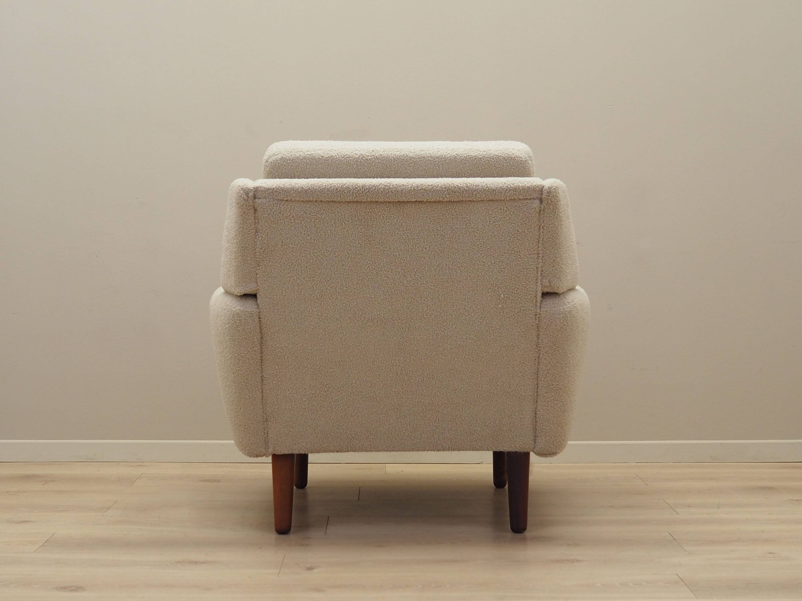 Cream armchair, Danish design, 1970s, production: Denmark