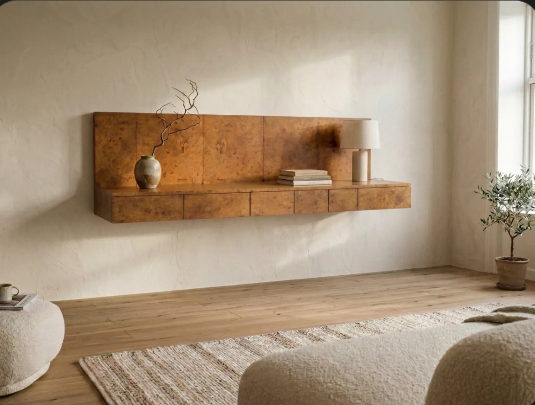 Italian wall mounted console 1970'