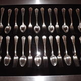 24 cutlery forks and spoons ercuis 20th