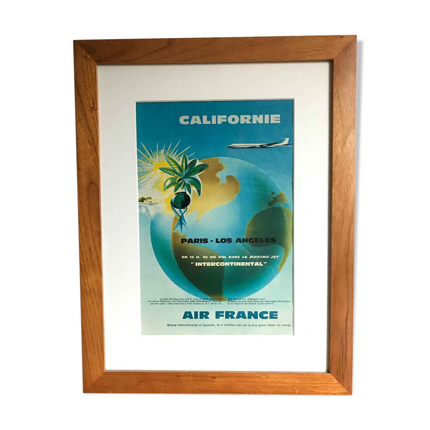 Vintage advertising Air France Los Angeles