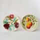 Lot assiettes en barbotine