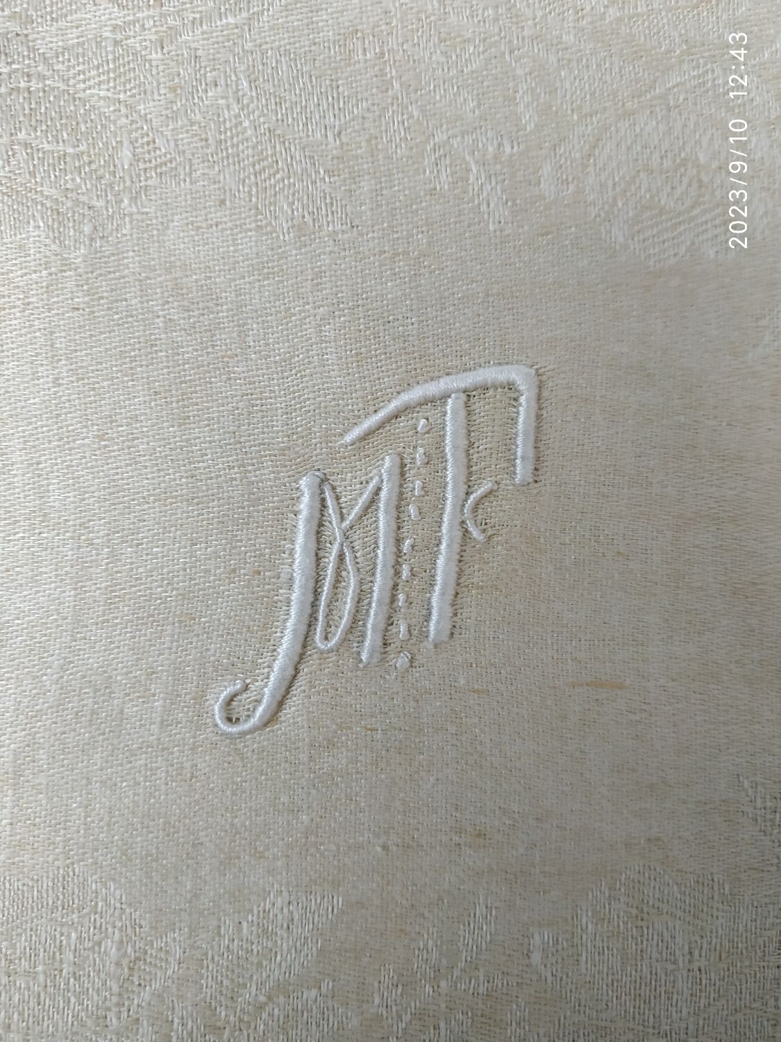 Monogrammed napkins