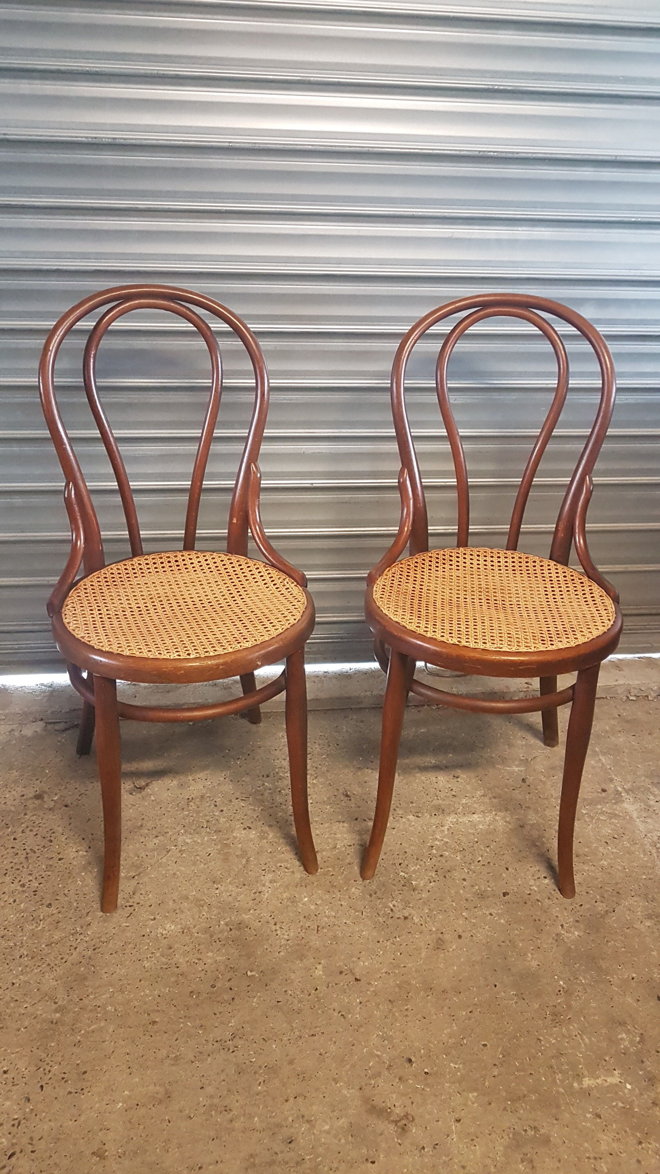 Pair of Seated Thonet chairs