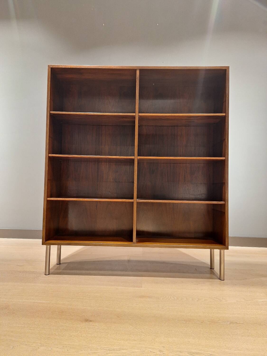 Vintage rosewood bookcase designed by Omann Jun
