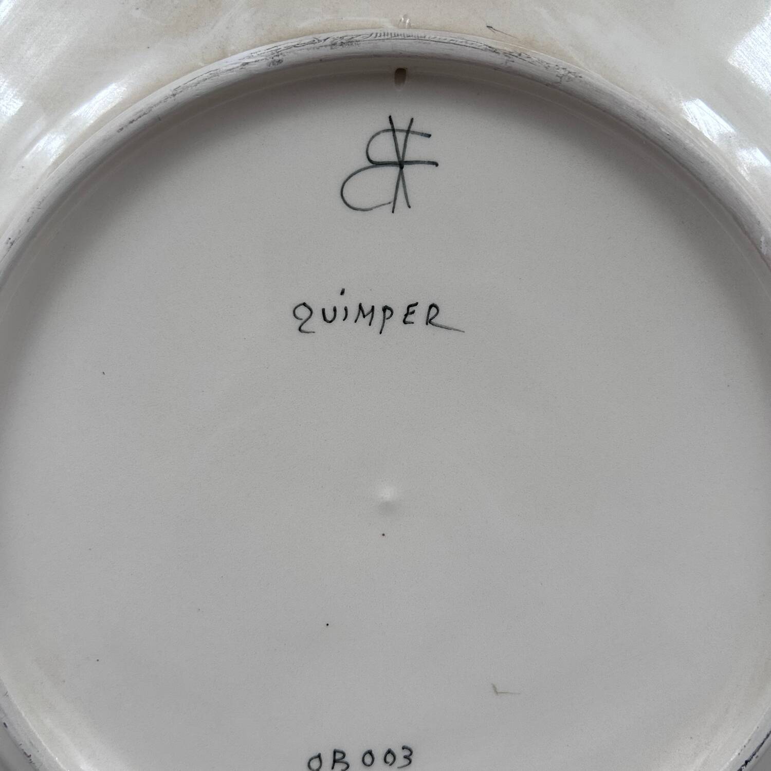 Dish signed Quimper