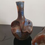 Paire de vases en grés émaillé