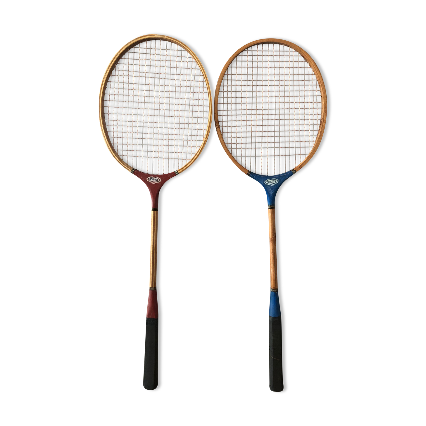 2 vintage badminton rackets