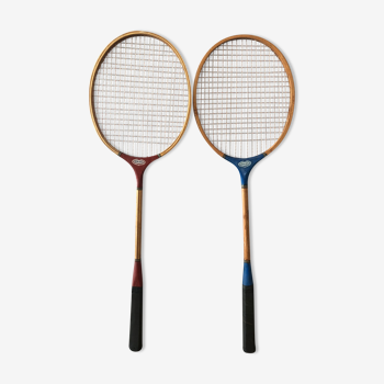 2 raquettes de badminton vintage