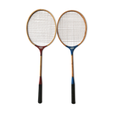 2 raquettes de badminton vintage