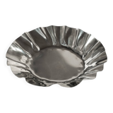 Large folded chrome bowl