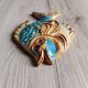 Vintage Ceramic Wall Decorative Fish - Mediterranean Style Decoration
