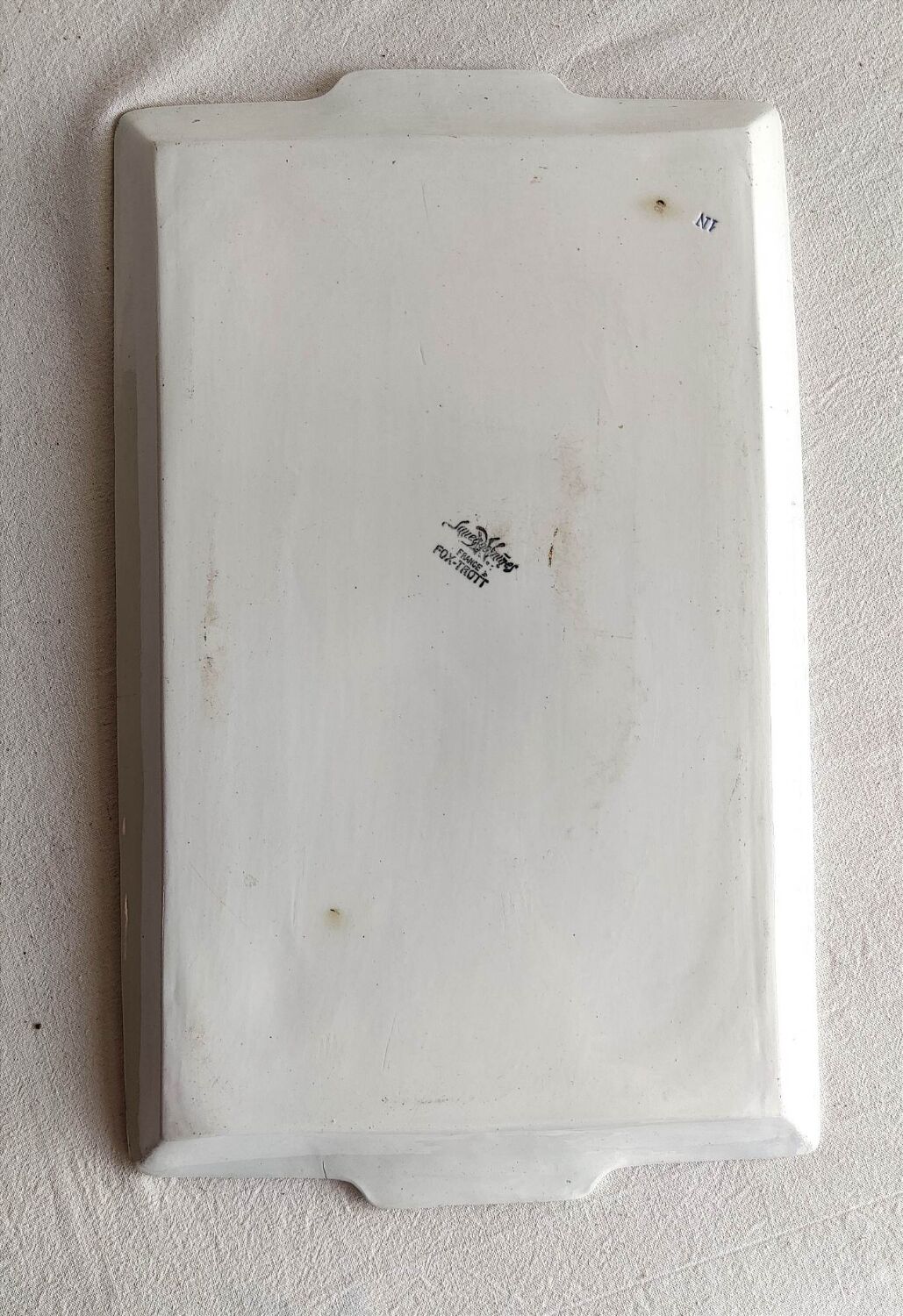 Sarguemine Fox Trot earthenware tray