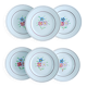 Set of 6 Ceranord dessert plates, Bettina model
