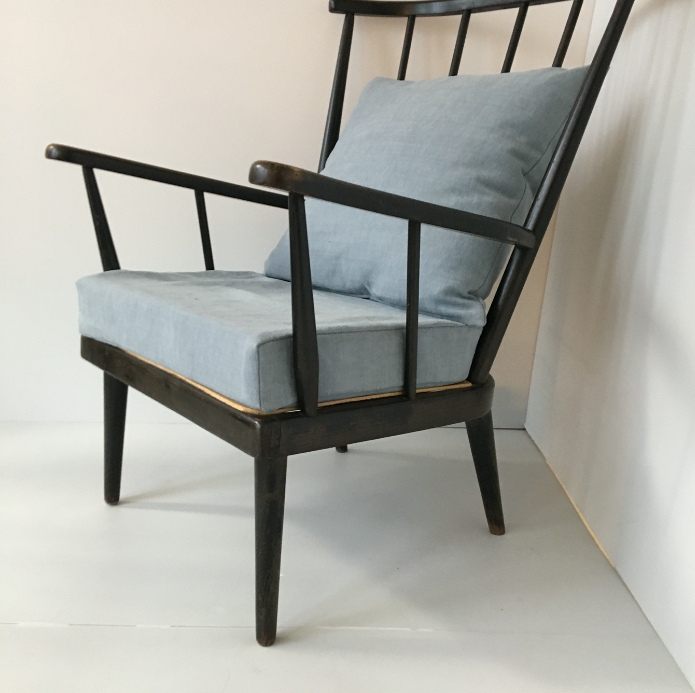 Fauteuil éventail Baumann noir