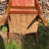Voltaire armchair with walnut ears