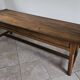 Farm table, solid oak console, late 18th to early 19th century.