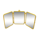 Yellow triptych mirror
