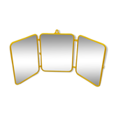 Yellow triptych mirror