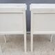 Pair of white vintage bedside tables