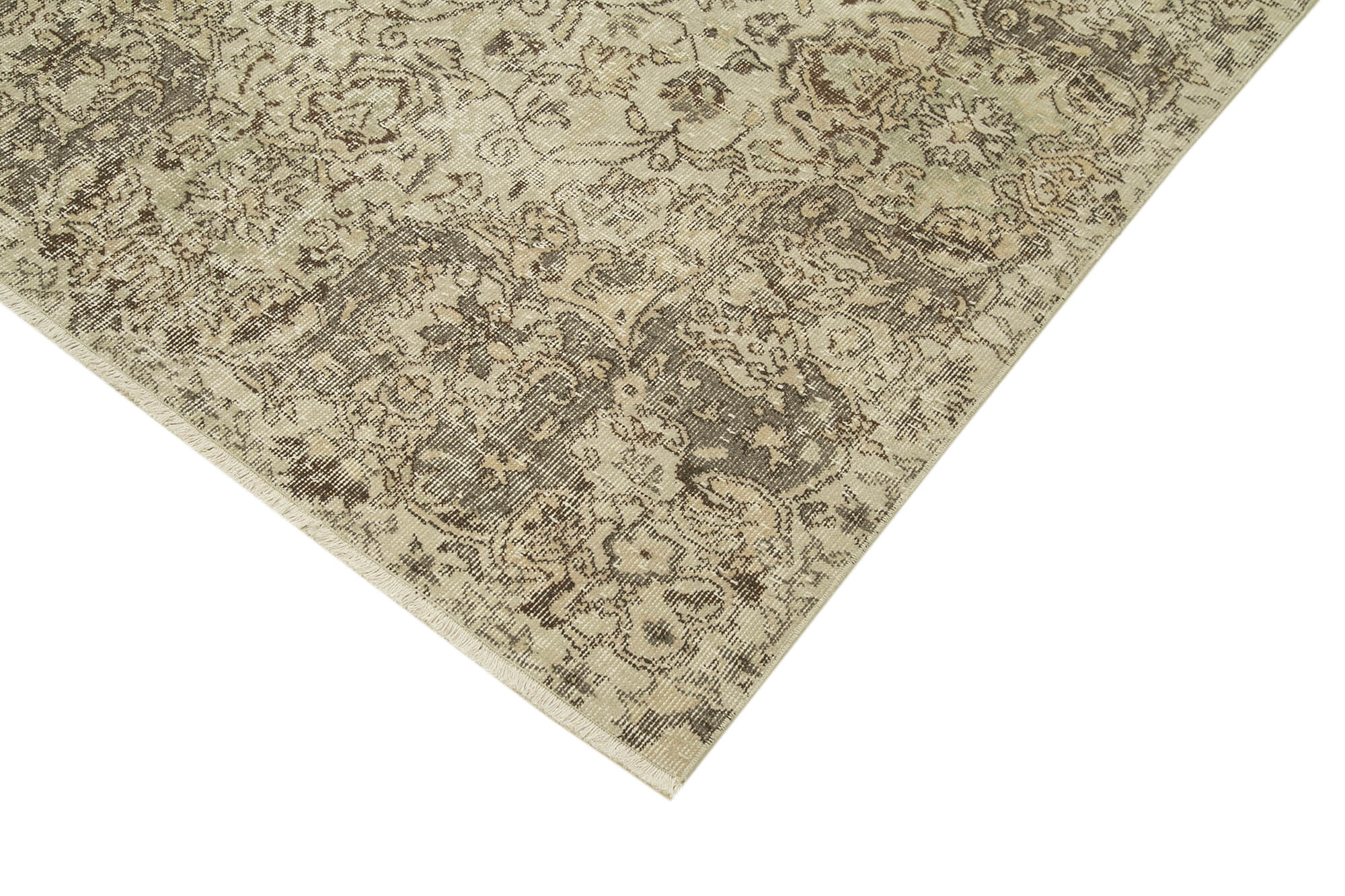Handmade Decorative Oriental Beige Rug 203 cm x 310 cm