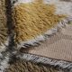 Swedish Rya Wool Rug In Natural Yellow And Grey Colours, 170x230cm