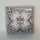 Dessous de plat faience rouen peint a la main decor floral