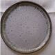 Set of 5 bluish gray enamelled stoneware dessert plates