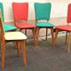 Lot de 5 chaises + 1 gratuite Années 60