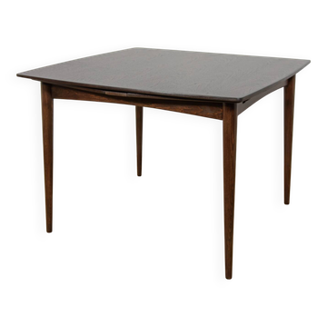 Table à manger extensible carrée en palissandre du milieu du siècle, Danemark, années 1960