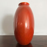 Italian Guido Andloviz big orange ceramic vase, 1940s