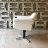 Prism armchair by Joseph-André Motte, Lelièvre fabric.