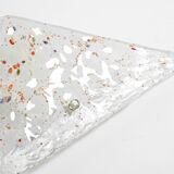 Post Modern Murano glass triangle ceiling lamp by Sylcom, Italy, 1985
