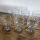 Suite of 6 old glasses 19th century