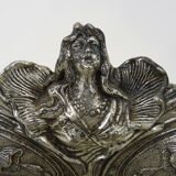 Jardinière en bronze argenté époque Art Nouveau