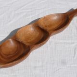 Wooden aperitif dish