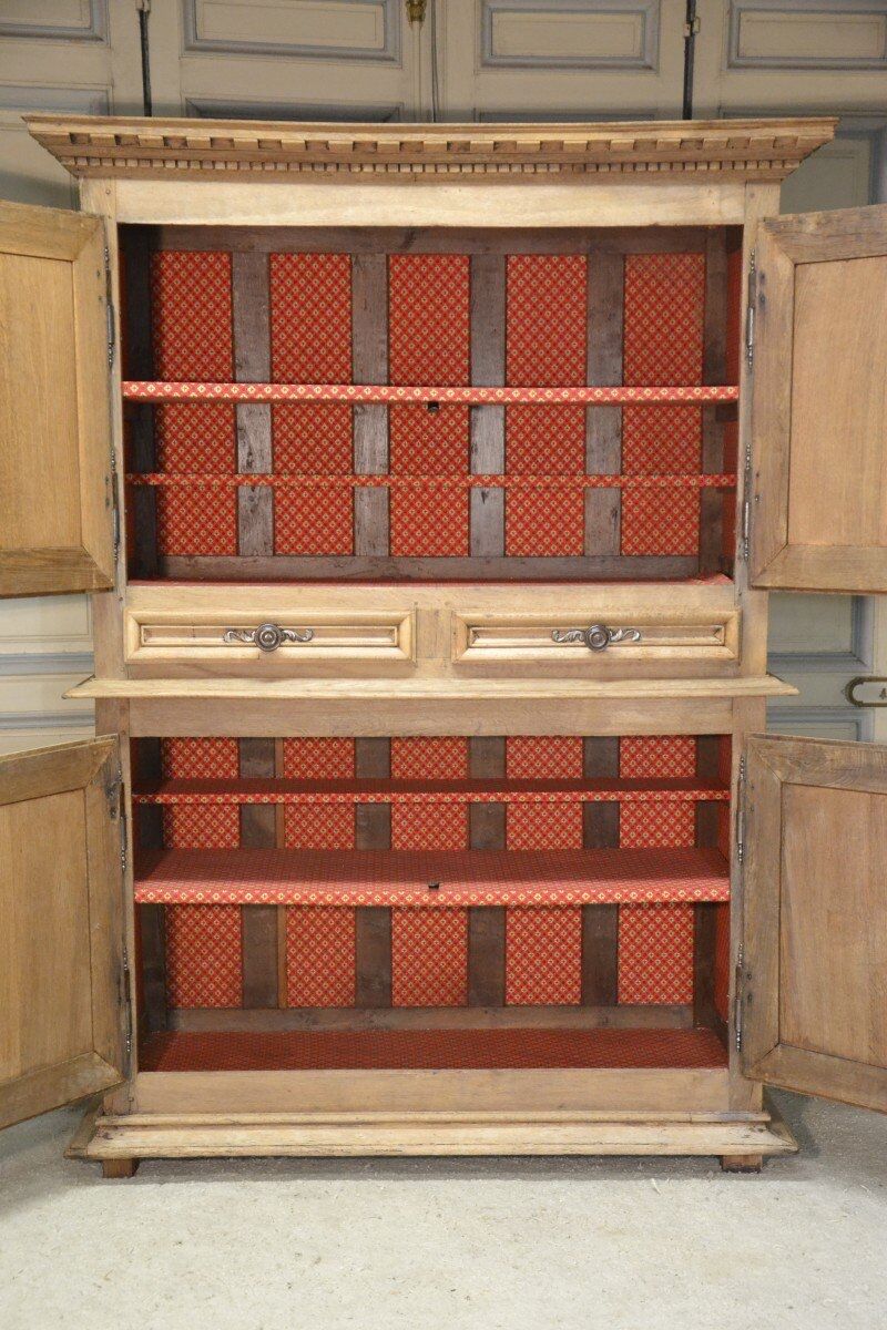 Whitewashed oak sideboard